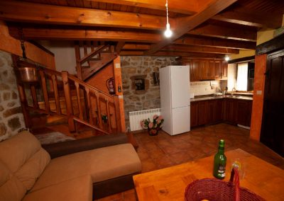 Casa Campu 2: salón y cocina